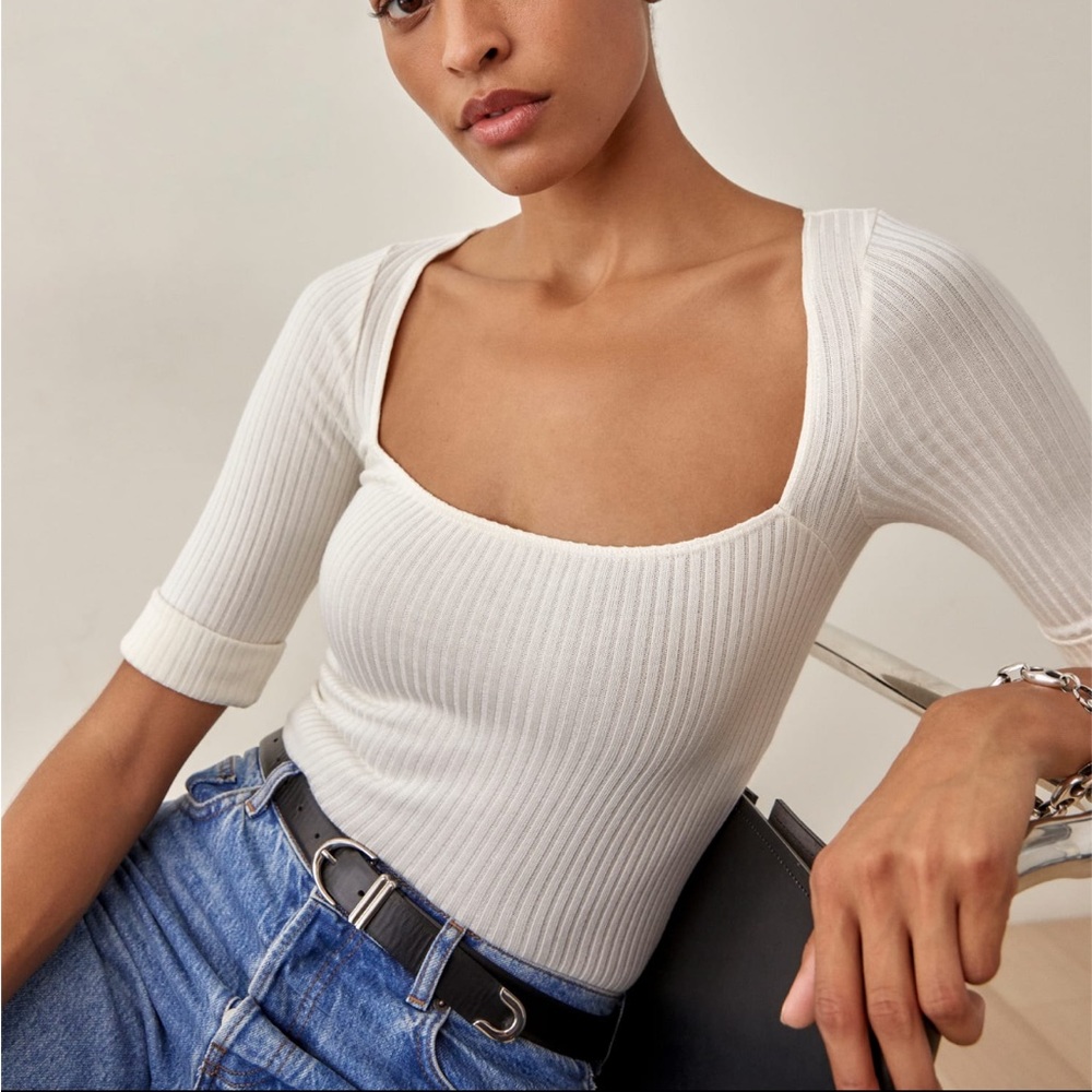 NWT - Reformation Leanne Knit Top